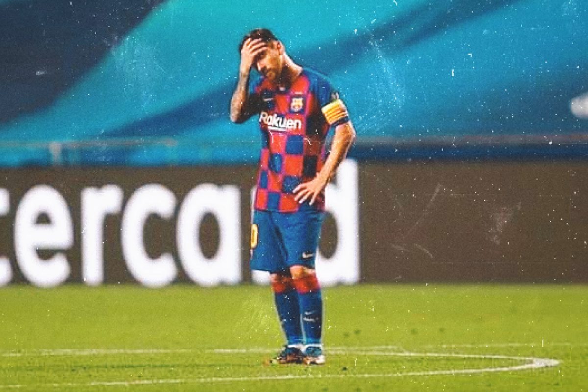 Lionel Messi aghast after Bayern defeat