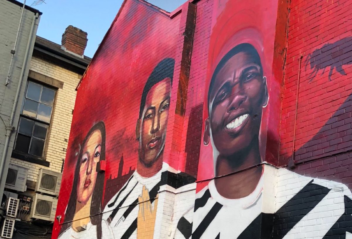 mural of Marcus Rashford and Paul Pogba