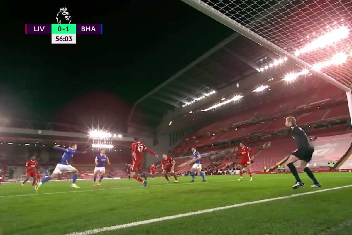 Steven Alzate's goal against Liverpool