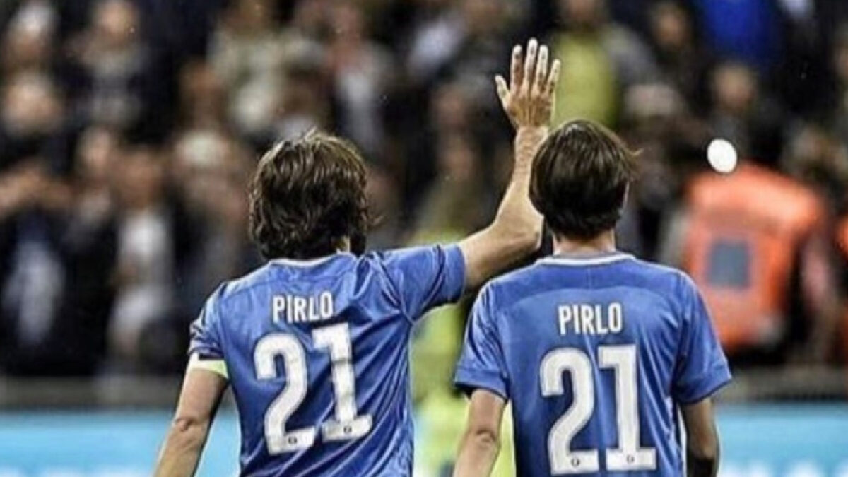 Andrea Pirlo with son Nico