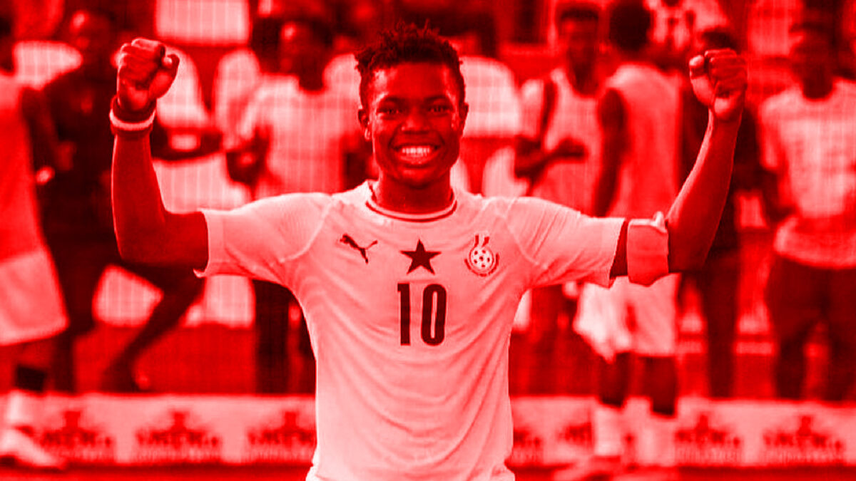 Abdul Fatawu Issahaku with Ghana U20