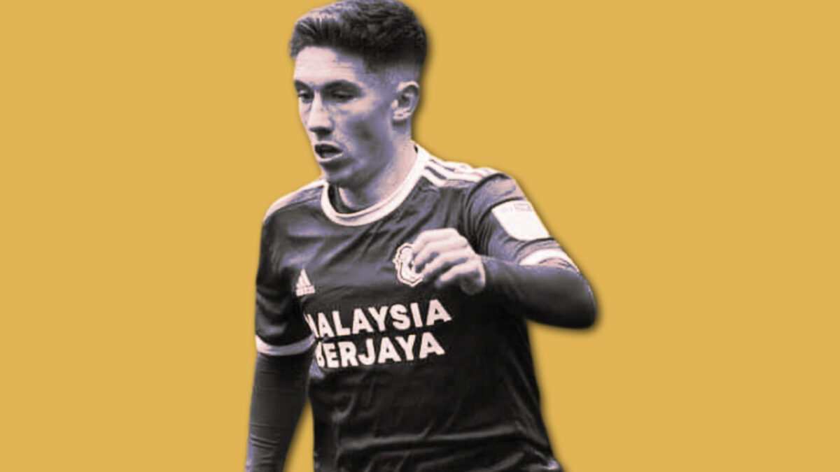 Harry Wilson in Cardiff City kit