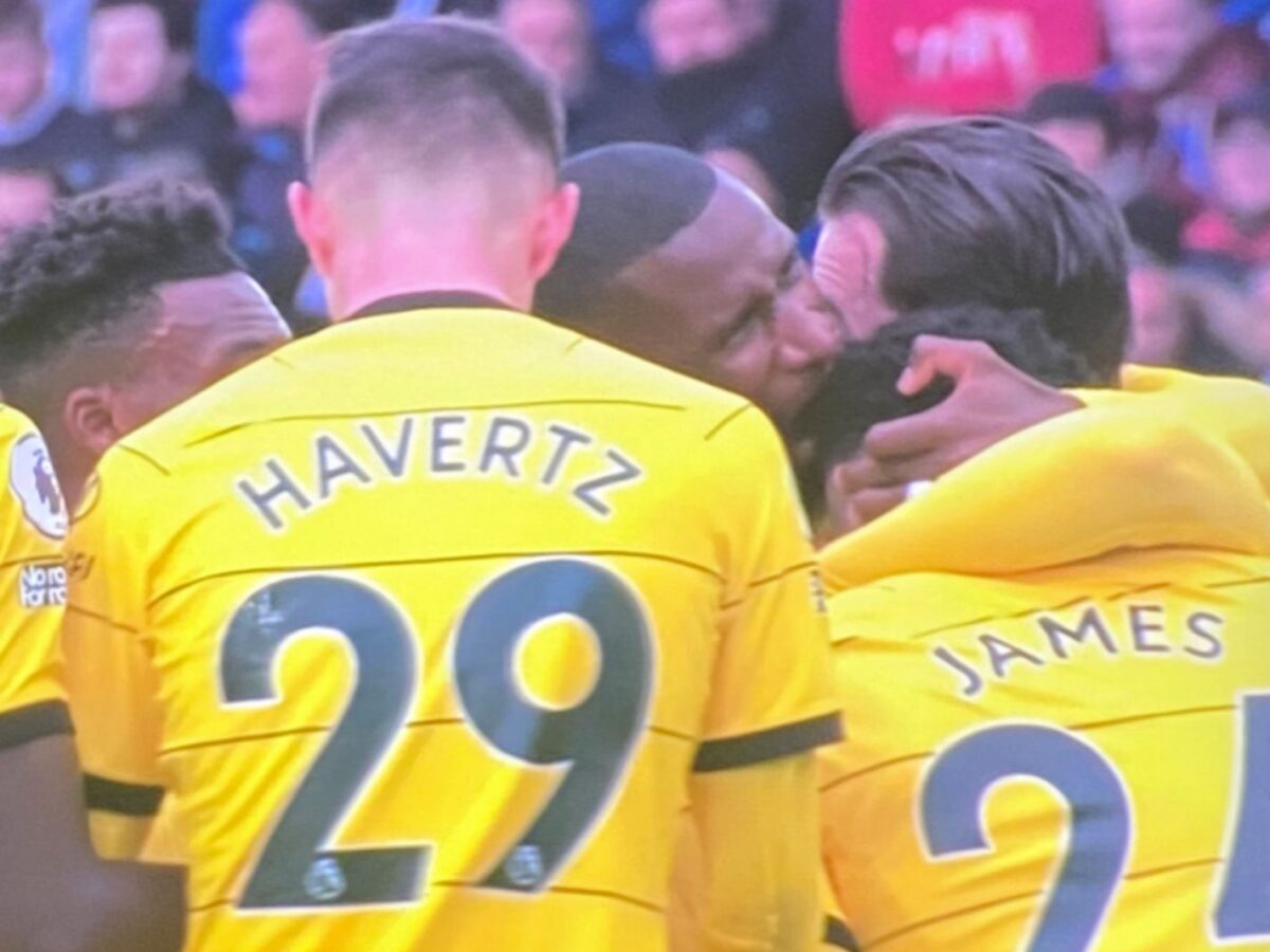 Antonio Rudiger biting Reece James