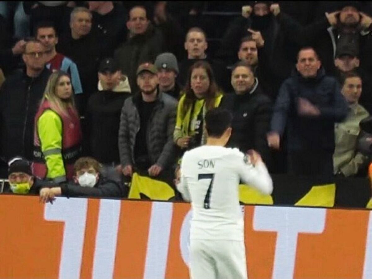 Racist Vitesse fan caught making slant-eye gesture at Son Heung-min