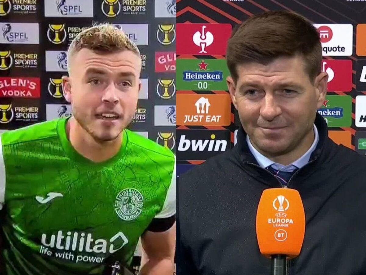 Ryan Porteous copies famous Steven Gerrard line