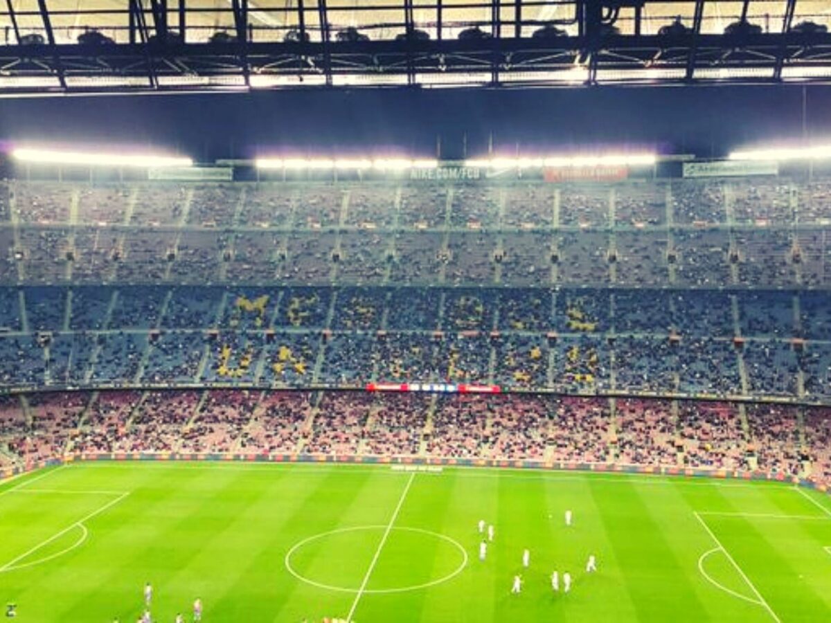 Sparse crowd at Camp Nou for Alaves clash