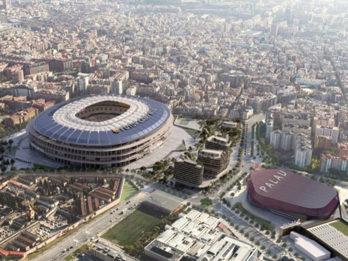 CGI image of Camp Nou reveal how it will look in the future