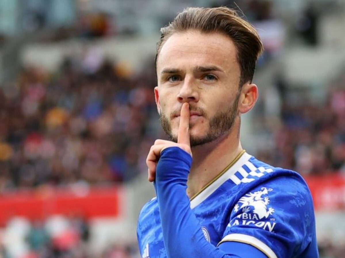 James Maddison shushing