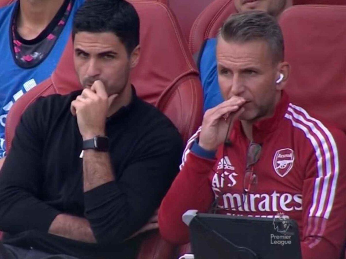 Mikel Arteta and Albert Stuivenberg