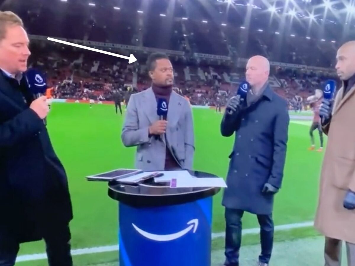 Patrice Evra looked baffled as Amazon Prime presenter Simon Thomas confused Edouard Mendy with Benjamin Mendy