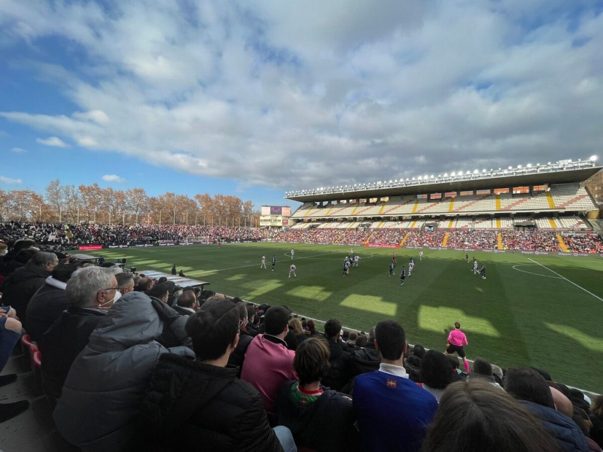 Rayo Vallecano fans at the Vallecas