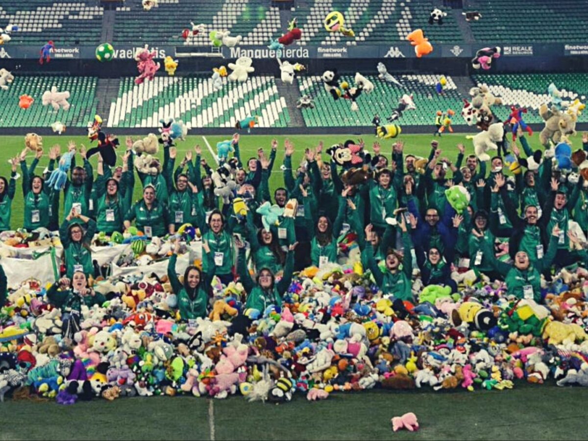 The toy collection on display from Real Betis