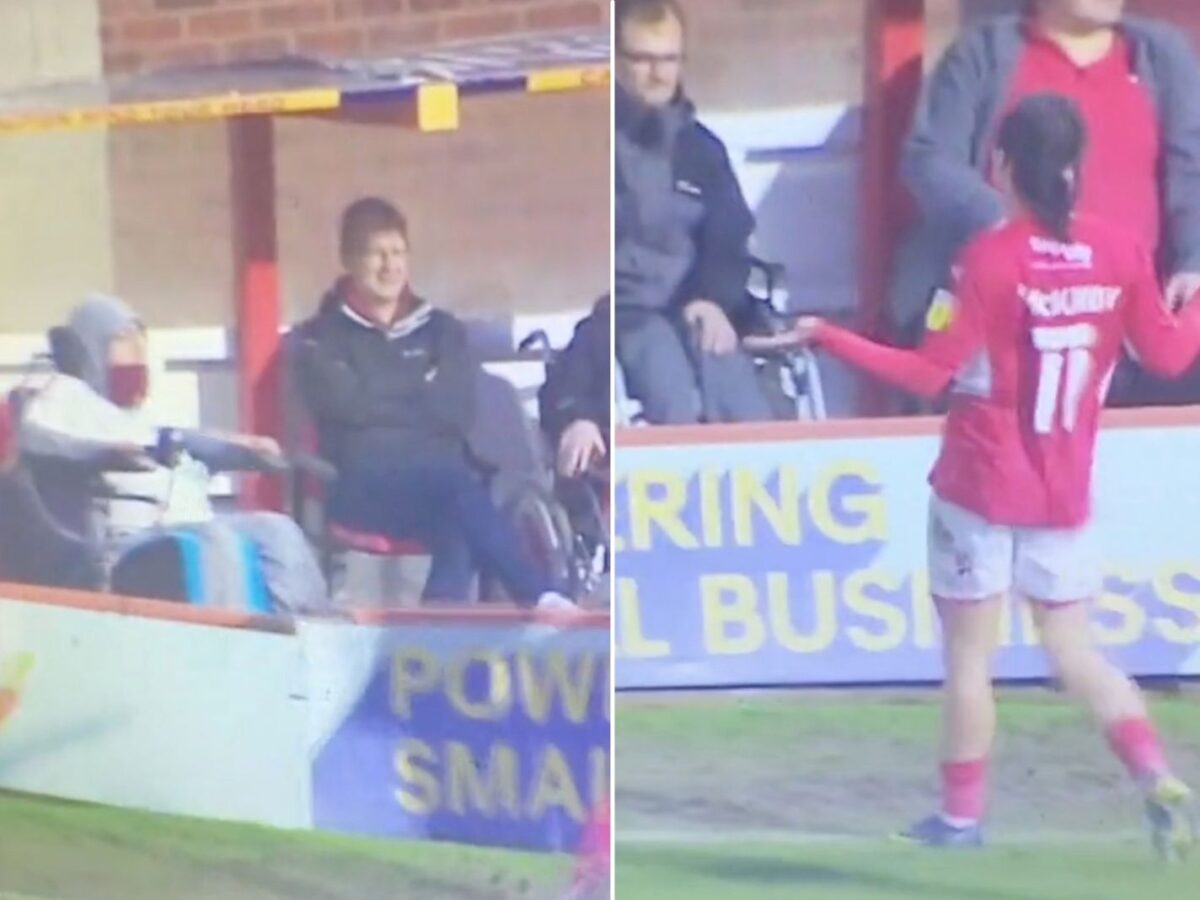 Wheelchair-bound Northampton tried to run over Swindon players after 5-goal rout