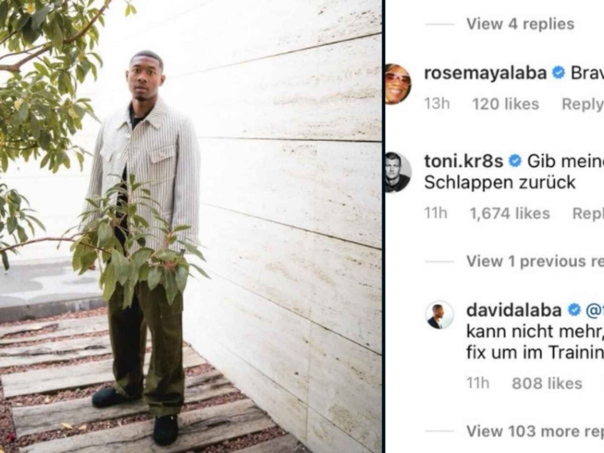 Toni Kroos mocks teammate David Alaba's fashion sense with savage comment on Instagram