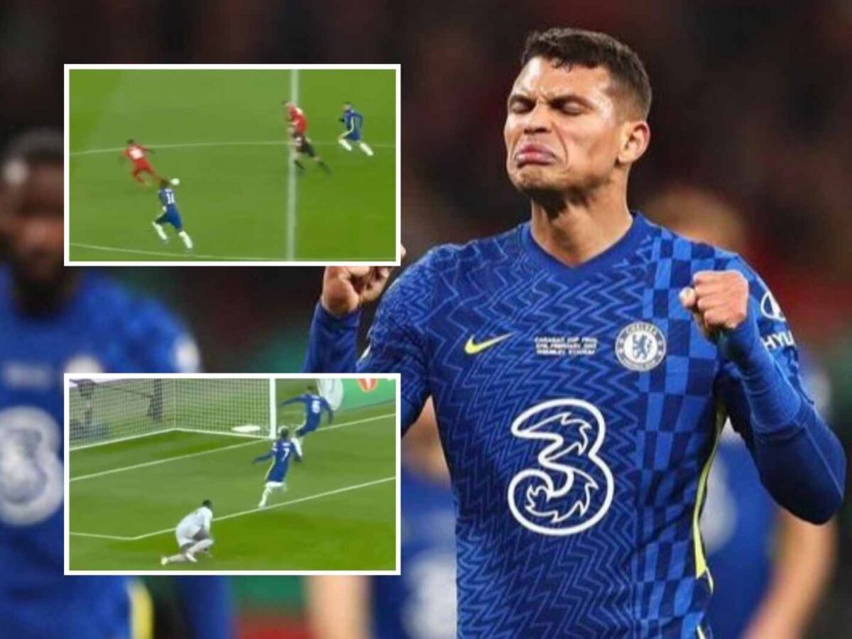 How 37 yo Thiago Silva made from one end to another in seconds to stop a Liverpool.