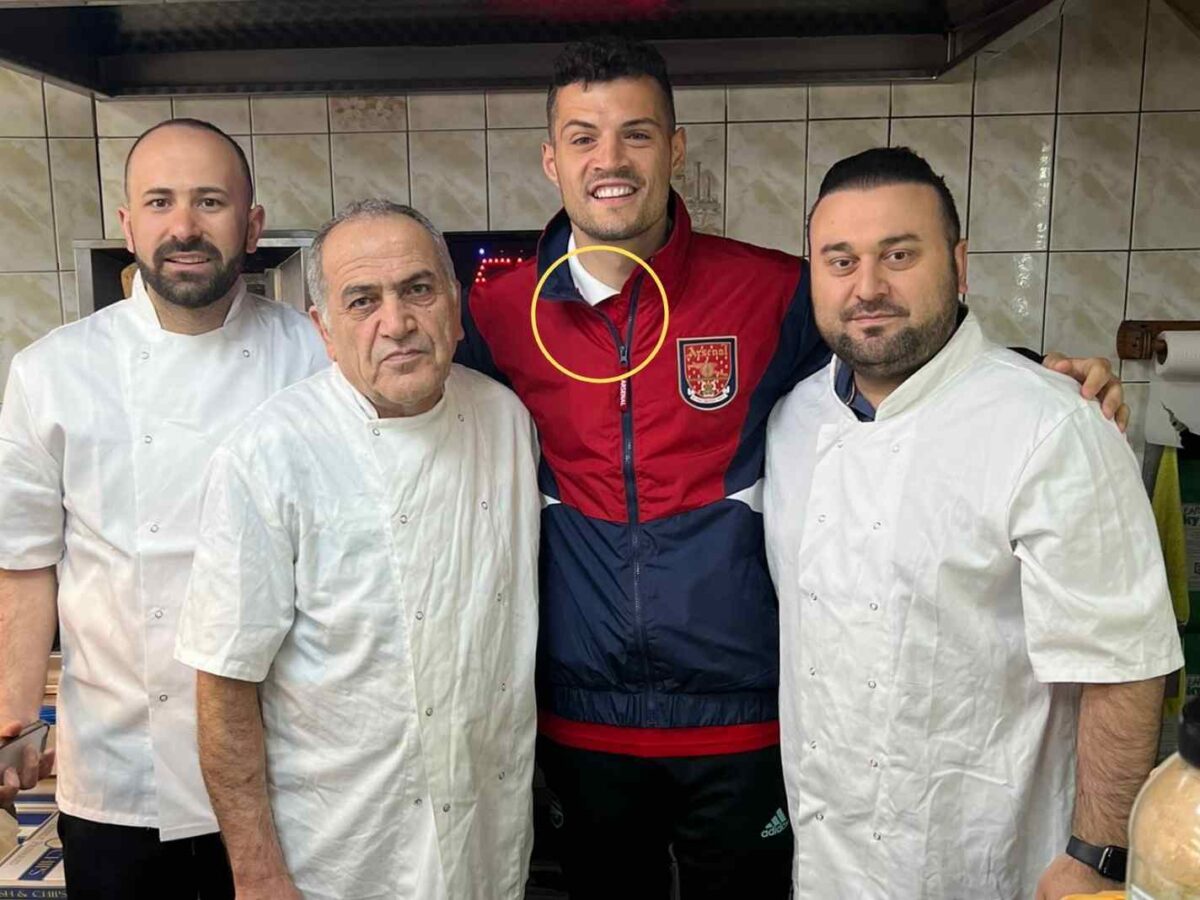 Granit Xhaka at Chip Inn Fish Bar