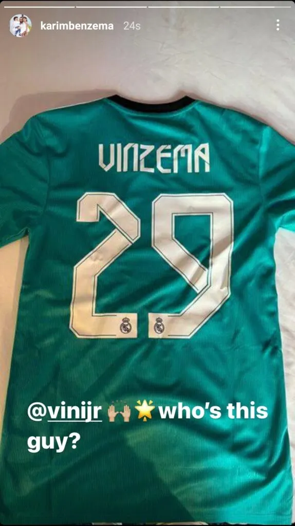 How Karim Benzema showed his growing friendship with strike partner Vinicius on Instagram
