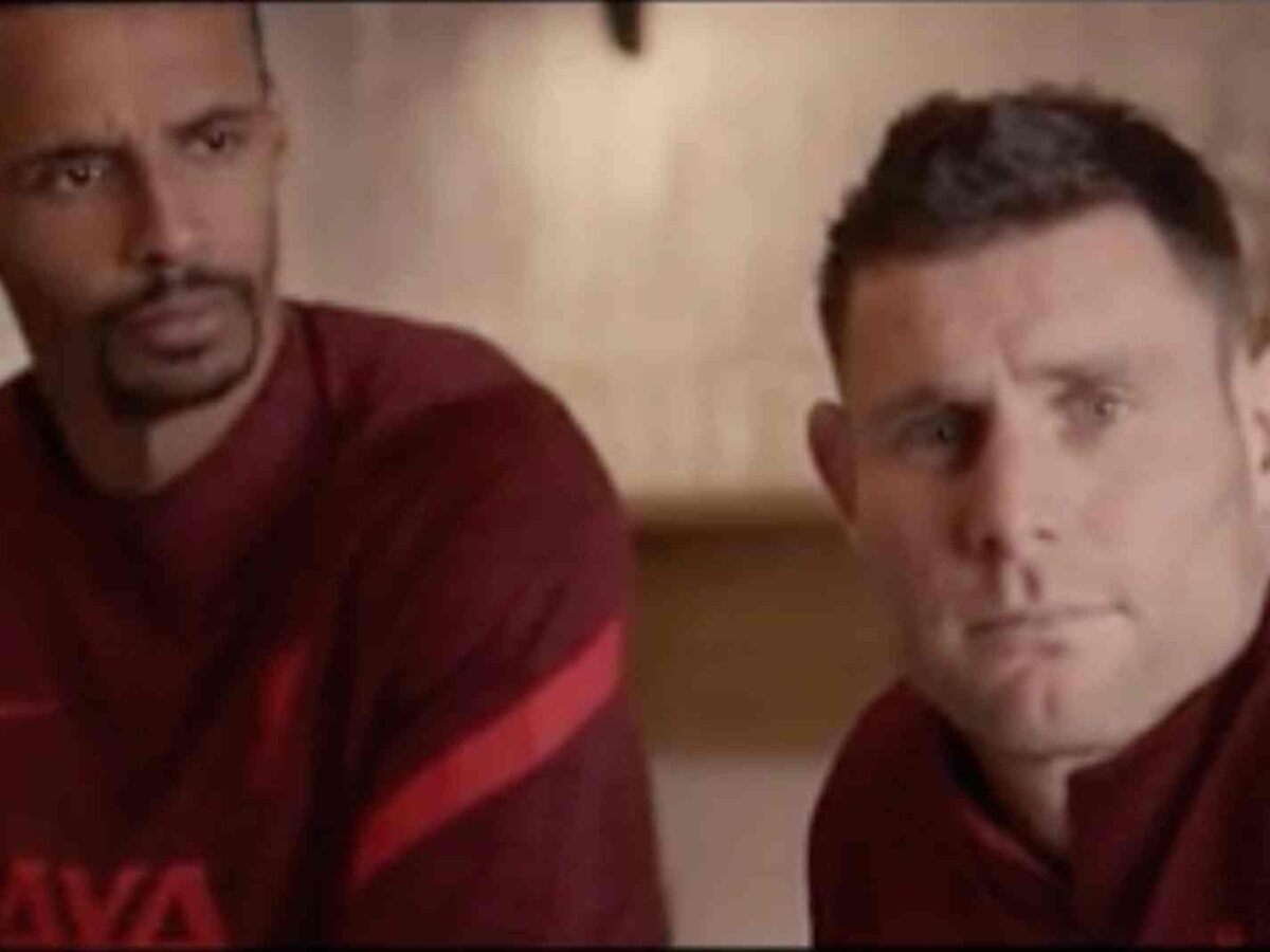 In this image - Joel Matip and Jame Milner