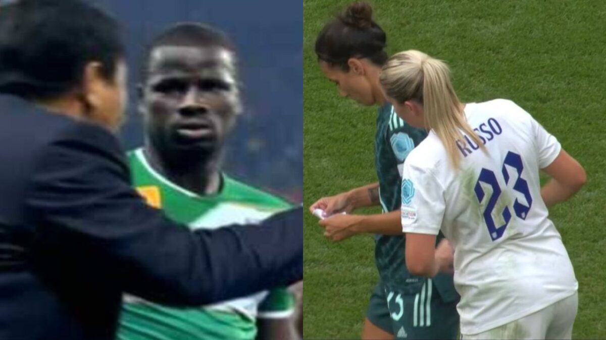 Alessia Russo Attempts to Read German Notes A La Emmanuel Eboue