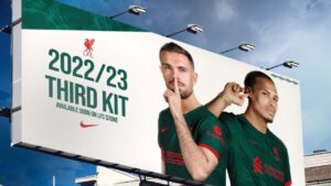 Liverpool Fans Fooled By Fake Billboard Announcing 2223 Third Kit Launch