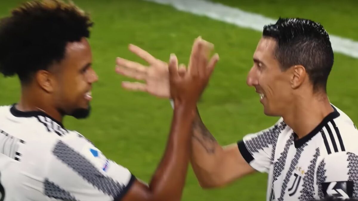 Weston McKennie And Angel Di Maria Perform Smooth Handshake Routine