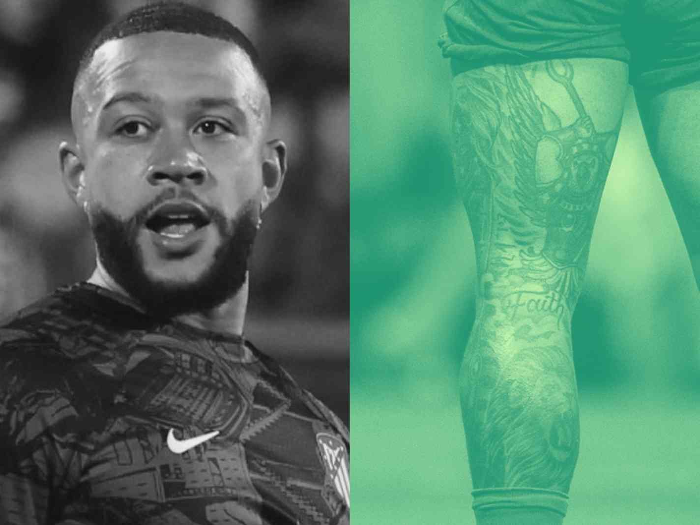 The Football Arena  Futbol on Instagram Memphis Depays tattoo 