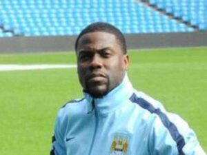 Unpacking the viral photo of Kevin Hart wearing a Man City jacket