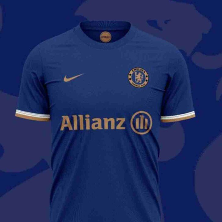 Chelsea 23/24 Home kit based on footyheadlines & Allianz rumours