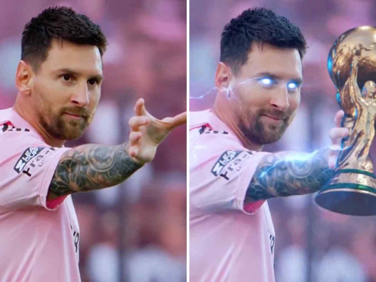 New Edit Unites Lionel Messi Thor Celebration With World Cup Trophy And ...