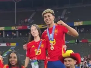 Look Lamine Yamal Spotted In Rare Public Photos With Girlfriend Alex Padilla After Euro 2024 Triumph