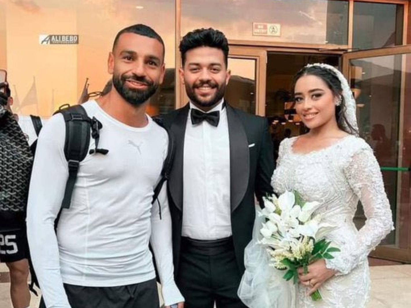 Imagine Doing Your Wedding Photos and Suddenly Mohamed Salah Stops By